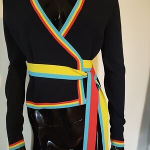 Diana Von Furstenberg Cardigan, Black Size Xsmall